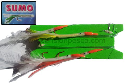 Metralleta 2 peces pluma sumo cicerello, las llampugas y verderoles no podran resistirse tienda online pesca deportiva novedades Metralleta 2 peces pluma sumo cicerello, las llampugas y verderoles no podran resistirse
