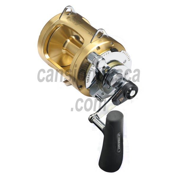 Shimano Carrete Tiagra A 30 Wide LRS de 2 velocidades con cubierta de  carrete Shimano Tiagra