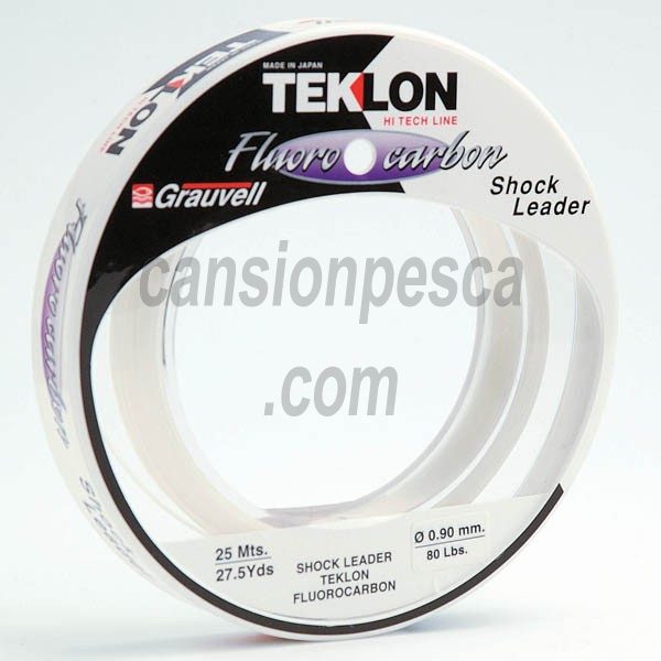 grauvell teklon fluorocarbon shock leader 25m