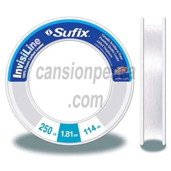 sufix invisiline 100% fluorocarbon leader 23m