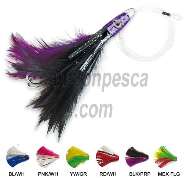 pez pluma williamson albacore feather 16.5cm montado