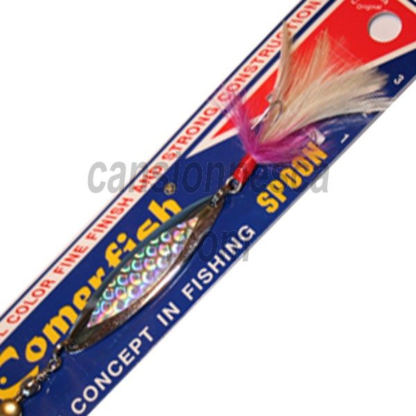 pez cucharilla comerfish holografica+pluma