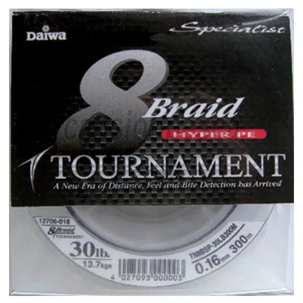 trenzado daiwa tournament specialist 8 braid hyper pe 300m - p 90540 4081 trenzado daiwa tournament specialist 8 braid hyper pe 300m