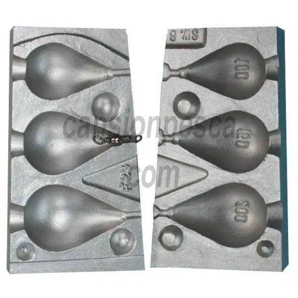 molde de plomo arlesy 100/150/200gr nº 23 e6
