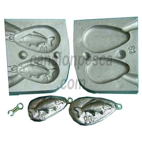 molde de plomo carpiste plat medallon 60/90gr n