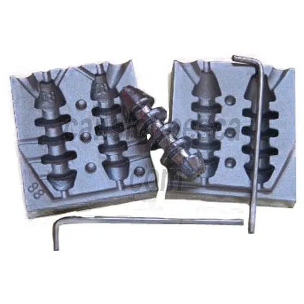 molde de plomo feeder inline 60/80gr nº 88 - p 91104 4597 molde de plomo feeder inline 60/80gr n