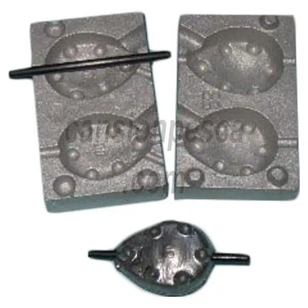 molde de plomo gripp inline 60/80gr nº 58 - p 91106 4598 molde de plomo gripp inline 60/80gr n