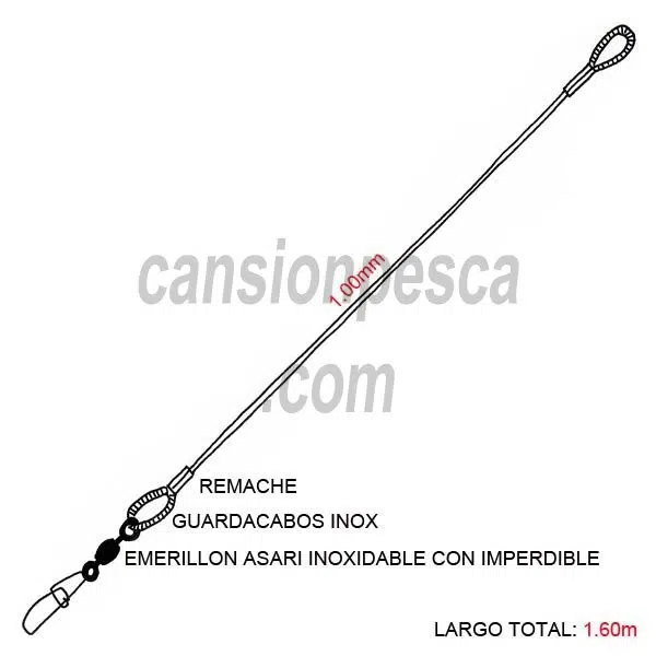 bajo atun leader fluorocarbon para peces rigidos - p 92747 5534 bajo atun leader fluorocarbon para peces rigidos