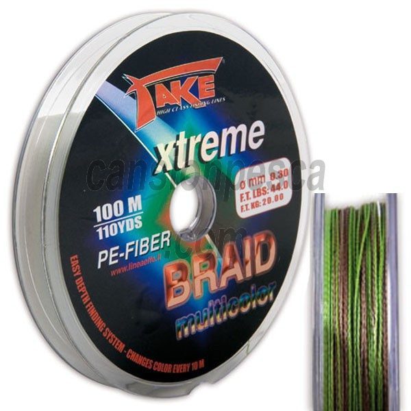 trenzado fishing ferrari take xtreme pe-fiber braid multicolor 100m