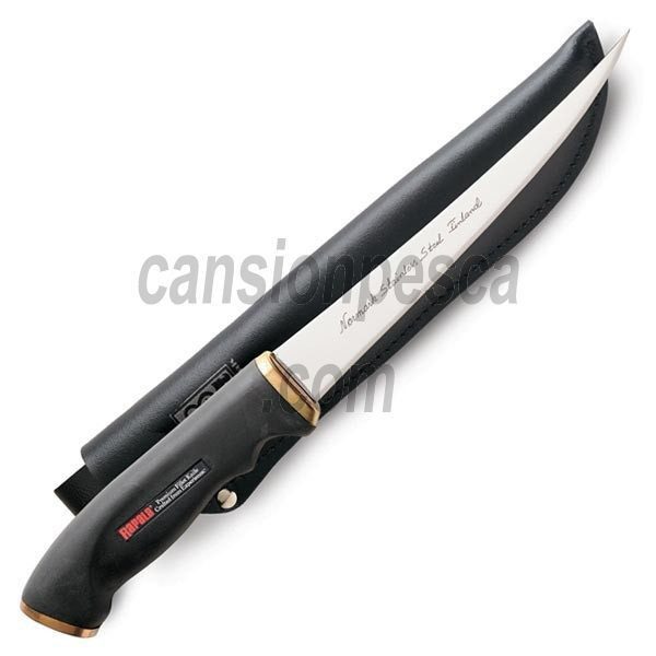 cuchillo rapala filetear goma presentation fillet