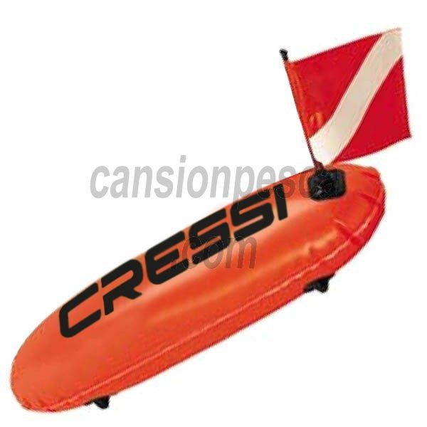 boya cressi torpedo sport con bandera y cabo
