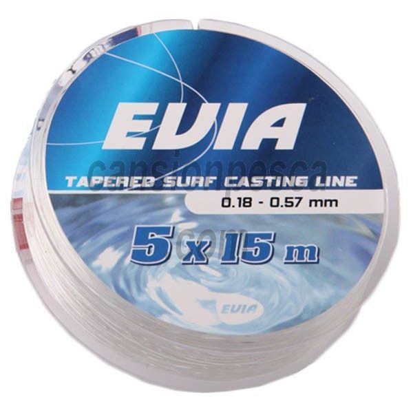 cola de rata evia tapered surf casting line 15mx5