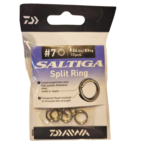 llaverito saltiga split rings - llaverito daiwa saltiga n7 184lb 10u llaverito saltiga split rings - Imagen 2