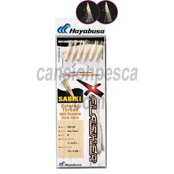 jurelera hayabusa sabiki gold flasher EX120