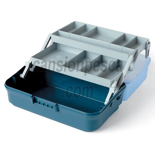 caja linea effe 2 bandejas con tapa transparente