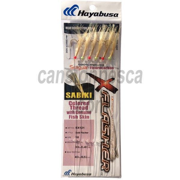 jurelera hayabusa sabiki gold flasher EX121