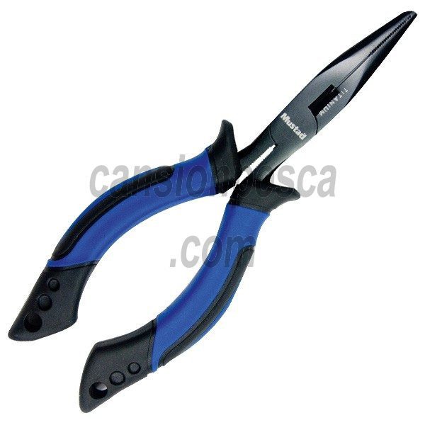 alicates mustad soft grip plier with rubber holster 15cm