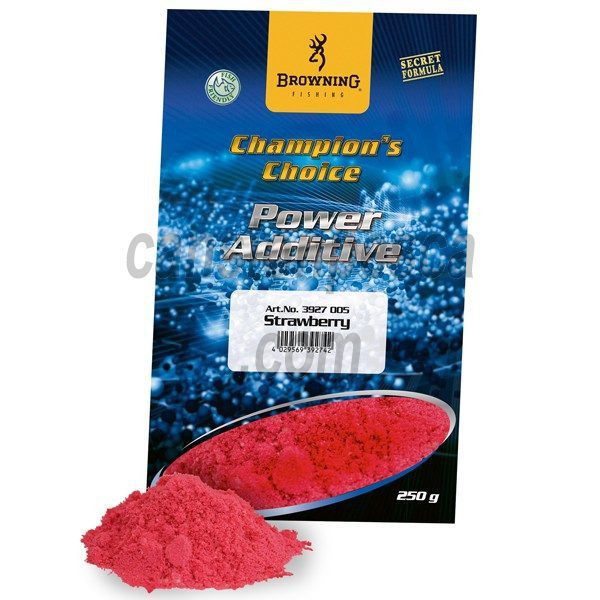 cebo carpa browning chapions choice power additive strawberry