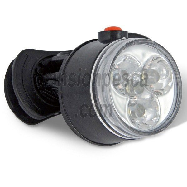 linterna zebco led clip on light