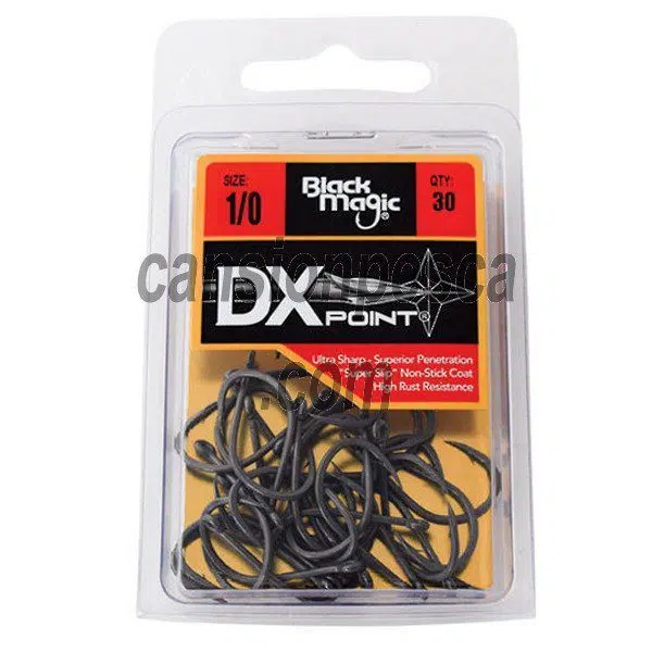 Alternative view of anzuelo black magic dx point hook economy