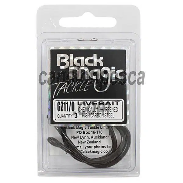 Alternative view of anzuelo black magic gz livebait hook economy