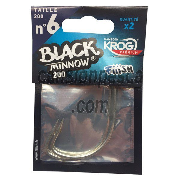 anzuelo fiiish black minnow krog premium - anzuelo fiiish black minnow n 6