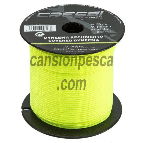 cabo cressi dyneema con funda (bobina entera) - cabo cressi dyneema con funda cabo cressi dyneema con funda (bobina entera)
