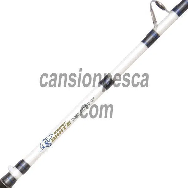 caña zebco great white boat stand up 20LB - Imagen 2