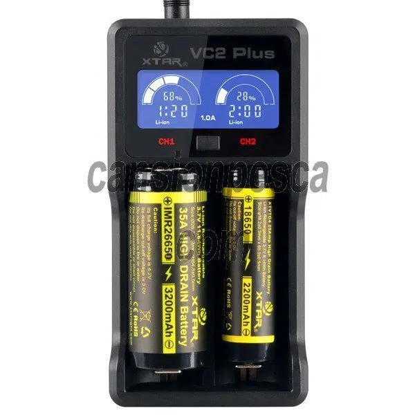 cargador inteligente xtar digital vc2 plus master - cargador xtar vc2 plus cargador inteligente xtar digital vc2 plus master - cargador xtar vc2 plus