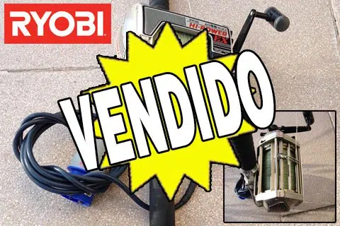 Carrete electrico ryobi ad 100 hi power ex + caña Iridium ile dif