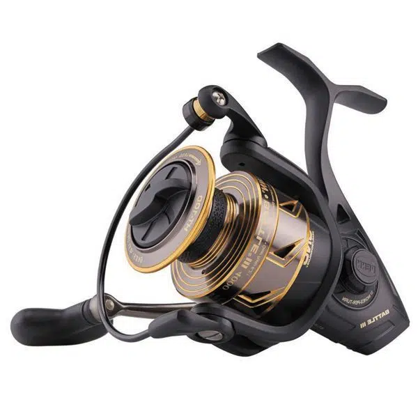 Alternative view of carrete penn battle III 4000