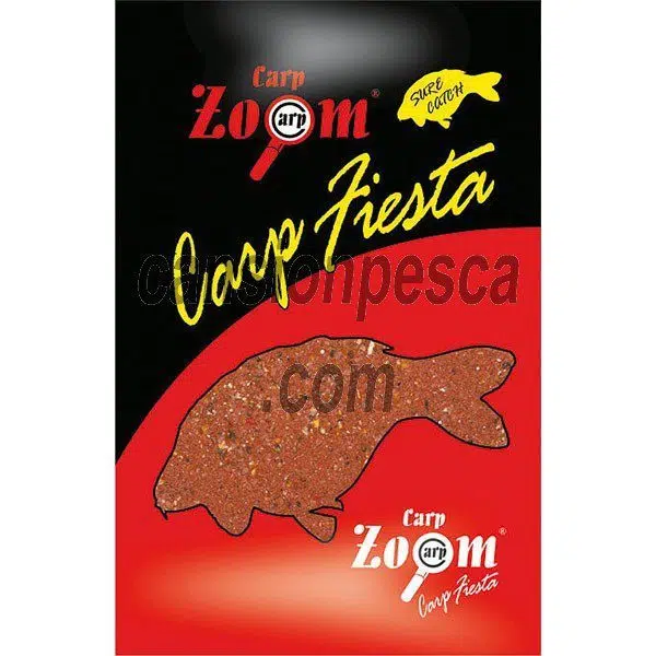 cebo carpa engodo zoom carp fiesta strawberry 3kg