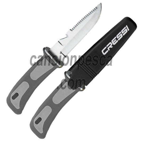 CUCHILLO BUCEO CRESSI SKORPION TALLAS 11 CM COLORES NEGRO - Tienda de Pesca  - Pescamar