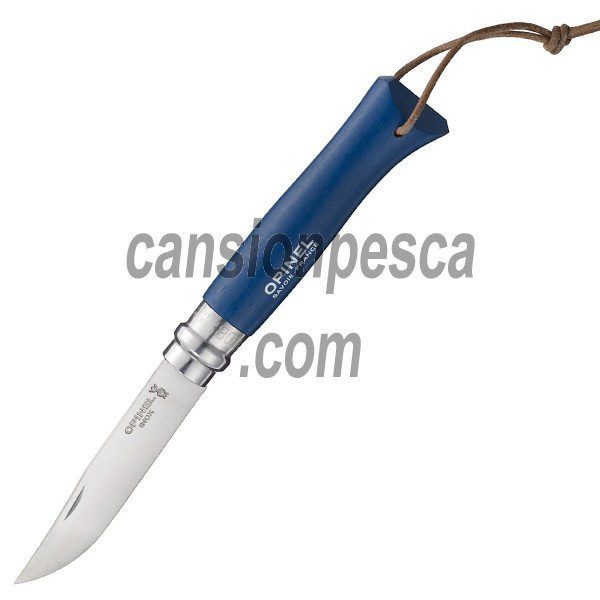 cuchillo opinel nº8 vri m azul con cordel - cuchillo opinel n8 vri m azul c cordel