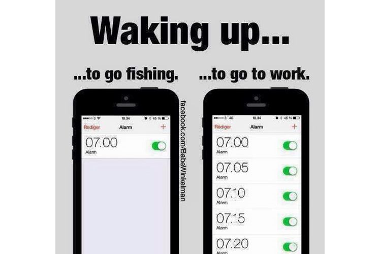 Despertador para ir a pescar y para ir a trabajar - despertador para ir a pescar y para ir a trabajar