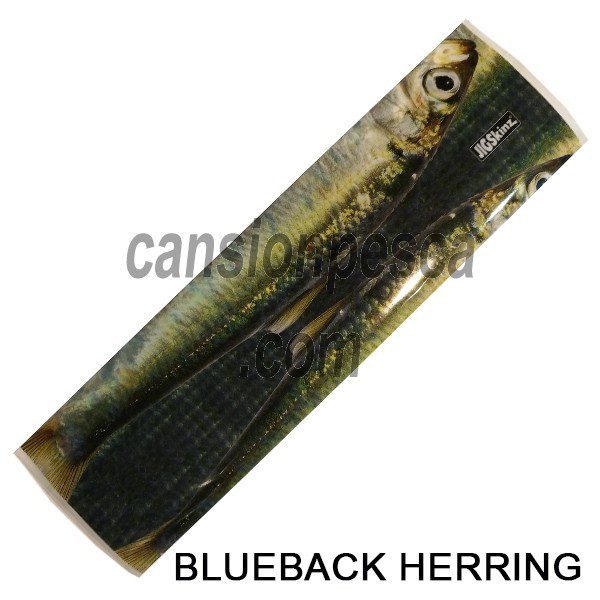 Super novedad!!! Jigskinz renueva la piel de tus cebos - funda restringente jigskinz blueback herring