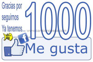 Gracias por seguirnos, ya tenemos 1000 me gusta en Facebook - gracias por seguirnos ya tenemos 1000 me gusta en facebook