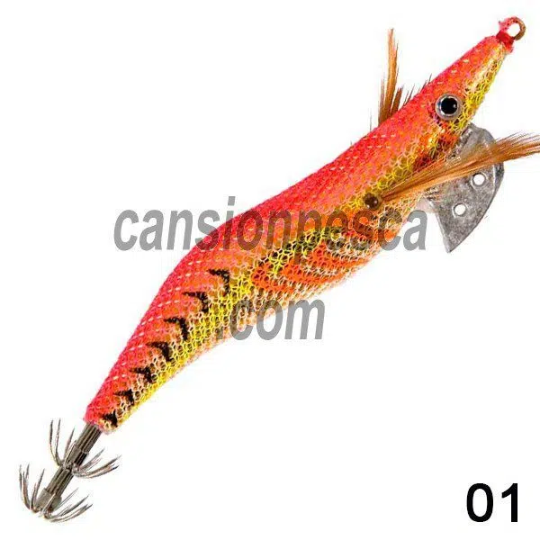 Alternative view of jibionera linea effe take shock squid jig 3.0 9cm