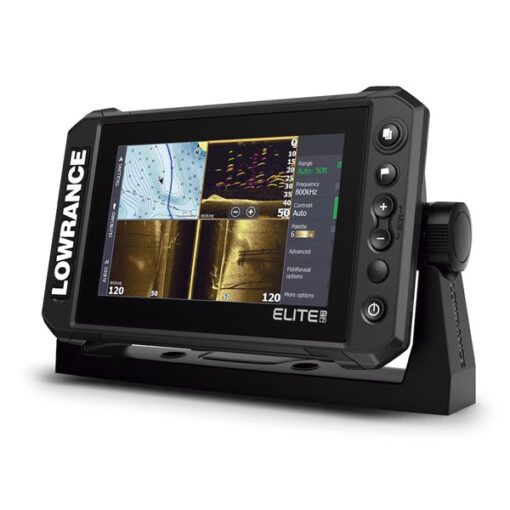 gps plotter sonda lowrance elite fs7 con transductor HDI-03