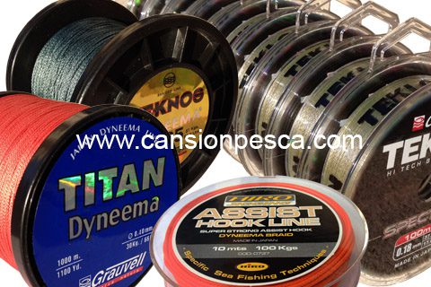 Mas de 50 modelos de trenzados dyneema, pe-fiber, polyamida, spectra, coramid, gore, dacron, polyethylene - mas de 50 modelos de trenzados dyneema pe fiber polyamida spectra coramid gore dacron polyethylene