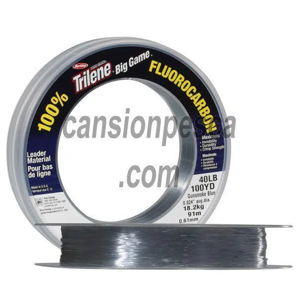 nylon berkley trilene big game fluorocarbon leader 91m