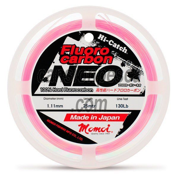 momoi hi-catch fluorocarbon neo pink - nylon momoi hi catch fluoro carbon neo pink