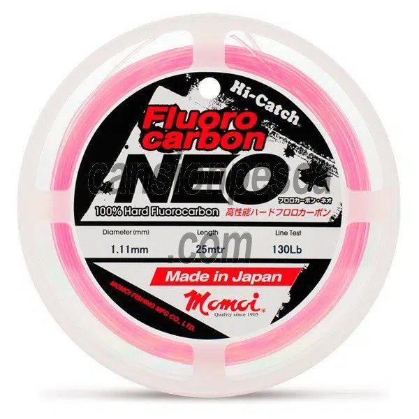 momoi hi-catch fluorocarbon neo pink - nylon momoi hi catch fluoro carbon neo pink momoi hi-catch fluorocarbon neo pink