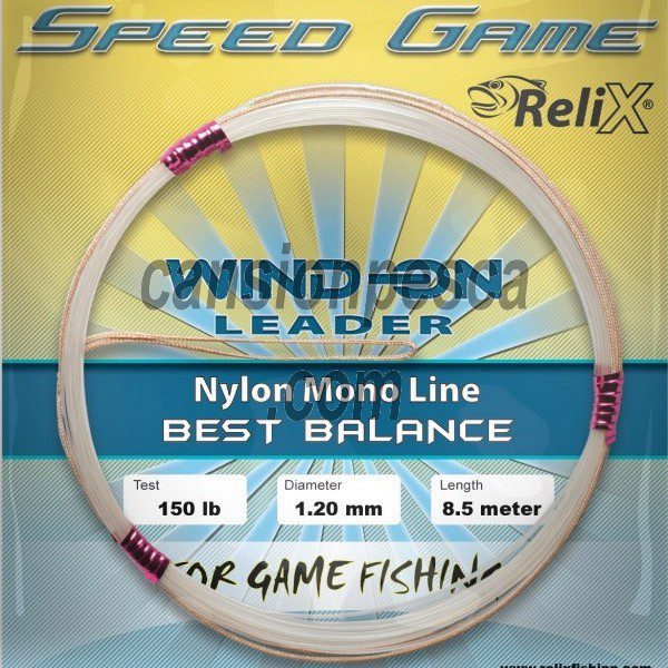 bajo atun gigante relix speed game 150lb - nylon relix speed game wind on leader