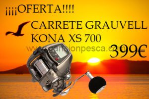 oferta carrete eléctrico grauvell kona xs 700 - oferta carrete electrico grauvell kona xs 700