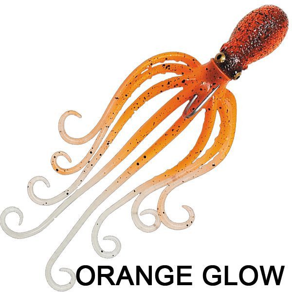 pez jig savage gear 3d octopus 20cm - pez jig savage gear 3d octopus orange glow