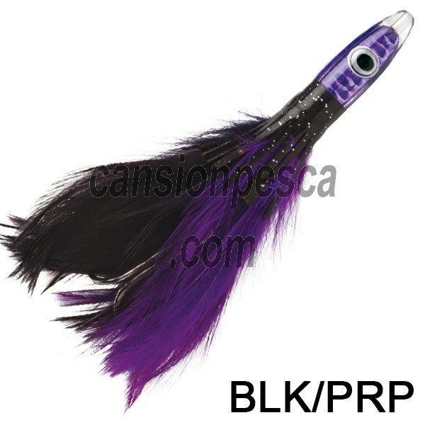 pez pluma williamson lures albacore feather 16.5cm montado - pez pluma williamson albacore feather blk prp