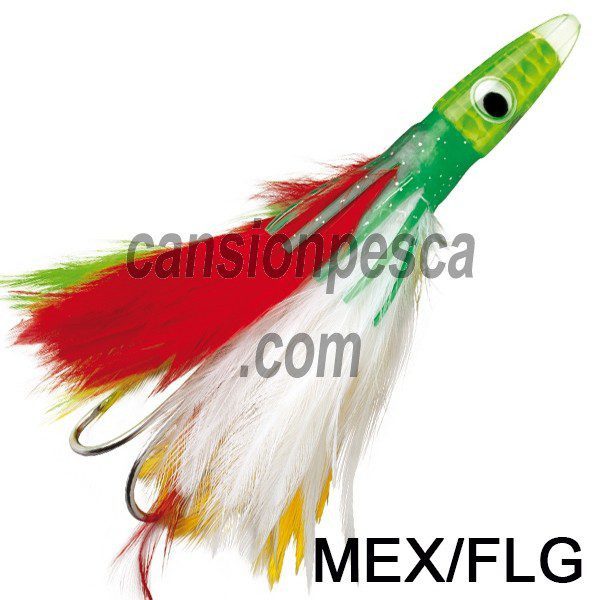 pez pluma williamson lures albacore feather 16.5cm montado - pez pluma williamson albacore feather mex flg