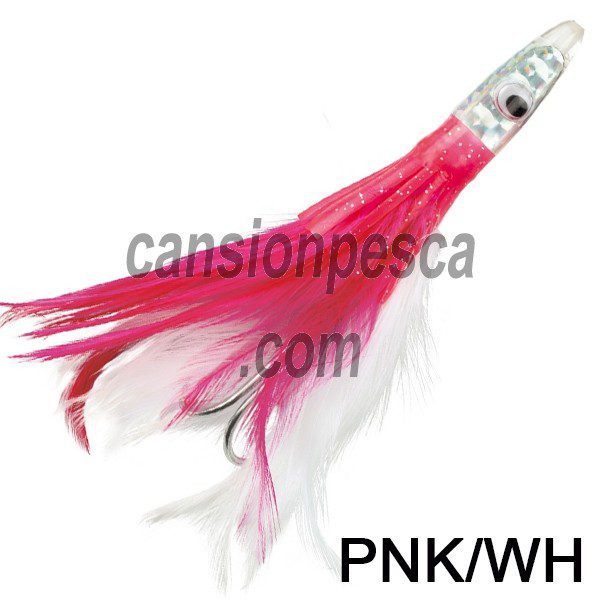 pez pluma williamson lures albacore feather 16.5cm montado - pez pluma williamson albacore feather pnk wh