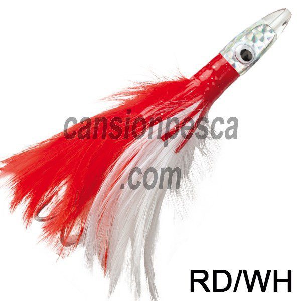 pez pluma williamson lures albacore feather 16.5cm montado - pez pluma williamson albacore feather rd wh